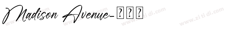 Madison Avenue字体转换